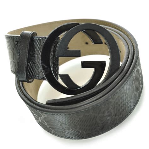 gucci supreme canvas belt|Gucci imprime belt.